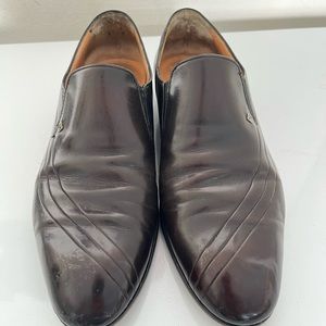 A. Testoni Brown Loafers - Brown - size 8-9 Jumbo (wide)